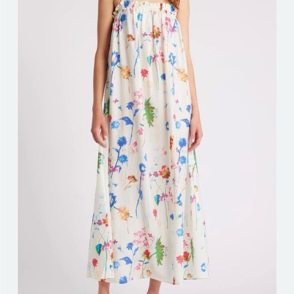 & other stories floaty strappy maxi dress